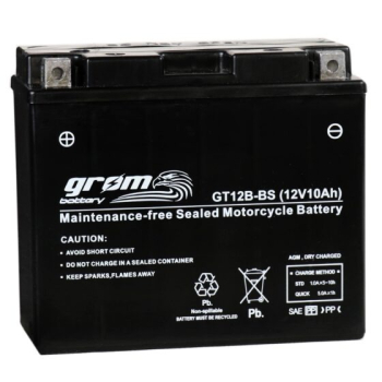 Ogłoszenie - Akumulator GT12B-BS YT12B-BS 12V 10Ah 180A L+ Grom - Gdańsk - 180,00 zł