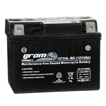Ogłoszenie - Akumulator GTX4L-BS YTX4L-BS 12V 3Ah 60A P+ Grom - Gdańsk - 80,00 zł