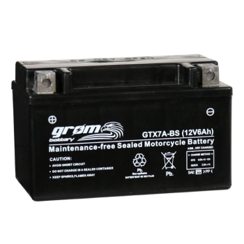 Ogłoszenie - Akumulator 6Ah 120A motocyklowy GROM GTX7A-BS YTX7A-BS 12V L+ Olsztyn Kętrzyńskiego 8 668x648x053 - Olsztyn - 110,00 zł