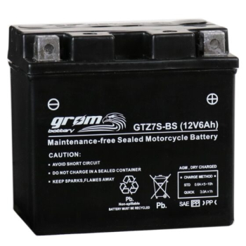 Ogłoszenie - Akumulator GTZ7S-BS YTZ7S-BS 12V 6Ah 120A P+ Grom - Gdańsk - 140,00 zł