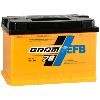 Ogłoszenie - Akumulator Grom Racing EFB 78Ah 750A niski P+ - 550,00 zł