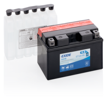 Ogłoszenie - Akumulator motocyklowy EXIDE ET12A-BS YT12A-BS 12V 9.5Ah 130A EN L+ - 185,00 zł