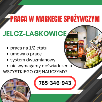 Ogłoszenie - Praca w markecie, Dino Polska S.A., Jelcz-Laskowice 1/2 etatu