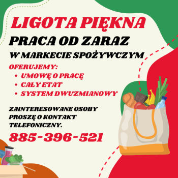 Ogłoszenie - Praca w markecie, Dino Polska S.A., Ligota Piękna - Wrocław