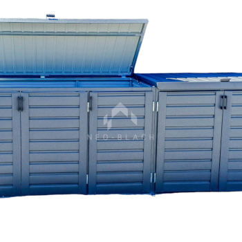 Ogłoszenie - Zabudowa koszy na śmieci wiata śmietnikowa obudowa kubłów 345x80x120 cm 5x240L antracyt NB427 - Małopolskie - 6 490,00 zł