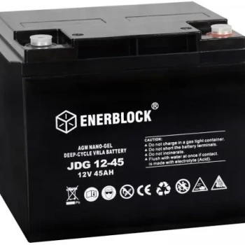 Ogłoszenie - Akumulator  AGM GEL Hybrid JDG12-45 12V 45Ah Enerblock - Gdańsk - 380,00 zł