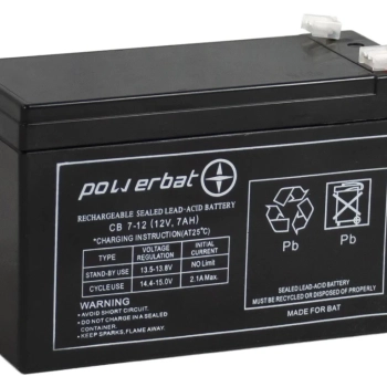 Ogłoszenie - Akumulator żelowy POWERBAT CB 7-12 12V 7Ah - Żory - 59,00 zł