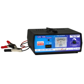 Ogłoszenie - Prostownik z regulacją ładowania GROM 12V 15A - 240,00 zł