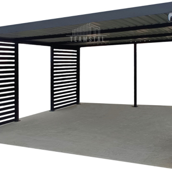 Ogłoszenie - CarPort PREMIUM - Wiata samochodowa 5x5 Antracyt - dodatkowa zabudowa TS1031 - 19 990,00 zł