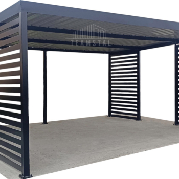 Ogłoszenie - CarPort PREMIUM - Wiata samochodowa 6x6 Antracyt - dodatkowa zabudowa TS1022 - Łódzkie - 26 500,00 zł
