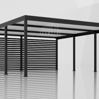 Ogłoszenie - CarPort PREMIUM - Wiata samochodowa 6x5,5 Antracyt Zabudowa - TS1037 - 22 950,00 zł