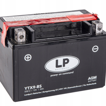 Ogłoszenie - Akumulator motocyklowy 12V 8Ah 110A Landport YTX9-BS - 109,00 zł