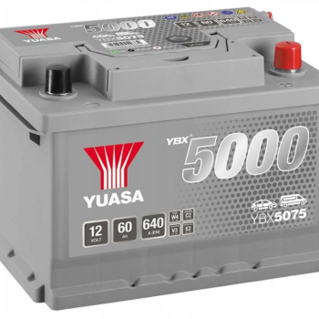 Ogłoszenie - Akumulator 60Ah 640A YUASA YBX5075 Silver 12V  - darmowy dowóz i wymiana - 335,00 zł
