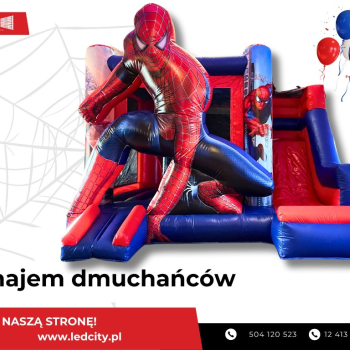 Ogłoszenie - Wynajem dmuchanego zamku dla dzieci - Dmuchaniec Spider-man - 1,00 zł