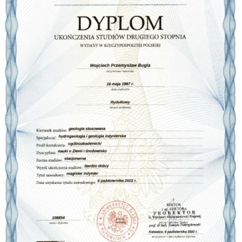 Ogłoszenie - Dyplom licencjat, inżynier, magister i inne - 1 800,00 zł