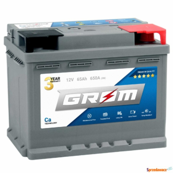 Ogłoszenie - Akumulator 65 Ah 650 A GROM P+ - darmowy dowóz i wymiana - Gdańsk - 390,00 zł