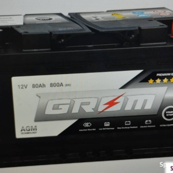 Ogłoszenie - Akumulator 80Ah 800A AGM Start&Stop P+ GROM - Darmowy dowóz i wymiana - 730,00 zł