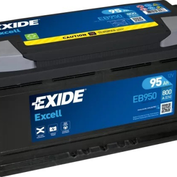 Ogłoszenie - Akumulator 95Ah 800A EB950 Exide Excell  P+ || Gliwice, Toszecka 11 - Gliwice - 470,00 zł