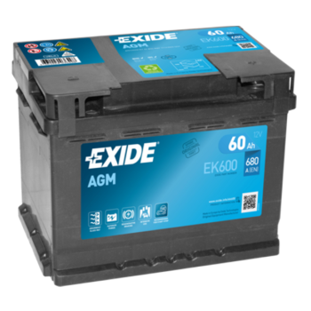 Ogłoszenie - Akumulator 60Ah 680A en Exide EK600 Agm Start&Stop - Luboń - 550,00 zł