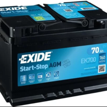 Ogłoszenie - Akumulator 70Ah 760A en Exide EK700 Agm Start&Stop - Luboń - 640,00 zł