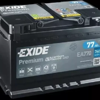 Ogłoszenie - Akumulator 77Ah 760A Exide Premium EA770 PRAWY PLUS - Mazowieckie - 389,00 zł