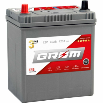 Ogłoszenie - Akumulator 40Ah 420A Grom Efb Start&Stop Japan Lewy Plus - Kalisz - 330,00 zł