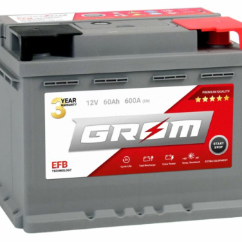 Ogłoszenie - Akumulator 60Ah 600A Grom Efb Start&Stop Prawy Plus - Kalisz - 470,00 zł