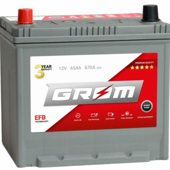 Ogłoszenie - Akumulator 65Ah 670A Grom Efb Start&Stop Japan Lewy Plus - Kalisz - 520,00 zł