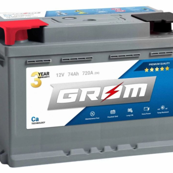Ogłoszenie - Akumulator 74Ah 680A Grom Premium Wysoki Lewy Plus - Kalisz - 450,00 zł
