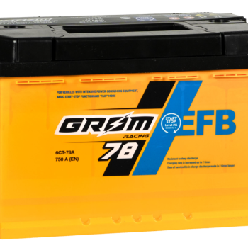 Ogłoszenie - Akumulator 78Ah 750A Grom Racing Efb niski P+ - Kalisz - 550,00 zł