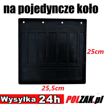 Ogłoszenie - Chlapacz błotnika tył na pojedyncze koło 255x245 Fartuch guma nadkola Fiat Ducato Boxer Jumper Master Movano Sprinter LT - 22,50 zł