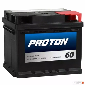 Ogłoszenie - Akumulator 60Ah 480A EN PROTON PRAWY PLUS niski - Mazowieckie - 199,00 zł