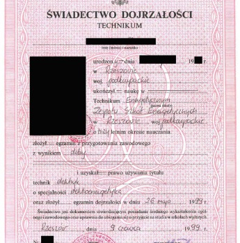 Ogłoszenie - Pomoc w załatwieniu matury Matura z wpisem Gdzie kupić maturę Kupno matury Gdzie kupić maturę , kupię maturę z wpisem - Podkarpackie - 800,00 zł