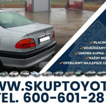 Ogłoszenie - Skup aut marki TOYOTA Avensis Corolla Picnic Hiace Kupię E11
