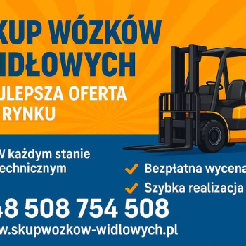 Ogłoszenie - Skup wózków widłowych | Kupię wózek widłowy - Małopolskie