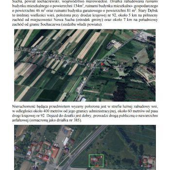 Ogłoszenie - Syndyk sprzeda działkę Stary Dębsk (Sochaczew) - 70 500,00 zł