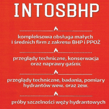 Ogłoszenie - Usługi szkoleniowe, usługi BHP