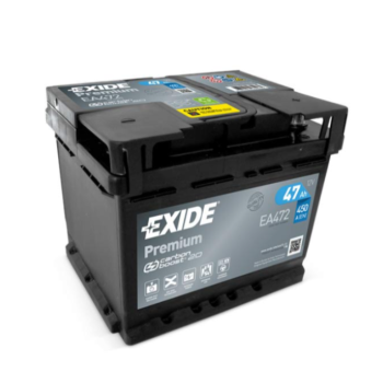 Ogłoszenie - Akumulator 47Ah 450A Exide Premium EA472 prawy plus-Darmowy dowóz i wymiana - Lublin - 278,00 zł