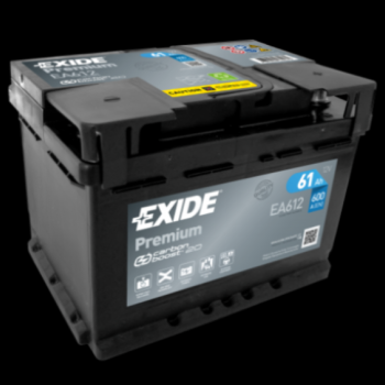 Ogłoszenie - Akumulator 61Ah 600A Exide Premium EA612 prawy plus-Darmowy dowóz i wymiana - Lublin - 319,00 zł