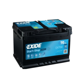 Ogłoszenie - Akumulator 70Ah 760A EXIDE AGM start&stop - Darmowy dowóz i wymiana - Lublin - 640,00 zł