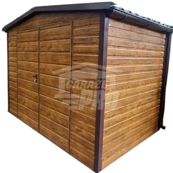 Ogłoszenie - Schowek - domek ogrodowy 3x2m - Brama dwuskrzydłowa - jasny orzech - drewnopodobny - rynny - dach dwuspadowy GP461 - Kujawsko-pomorskie - 4 390,00 zł