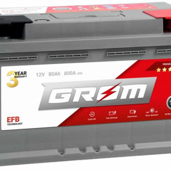 Ogłoszenie - Akumulator 80Ah 800A Grom Efb Start&Stop Prawy Plus - Kalisz - 600,00 zł