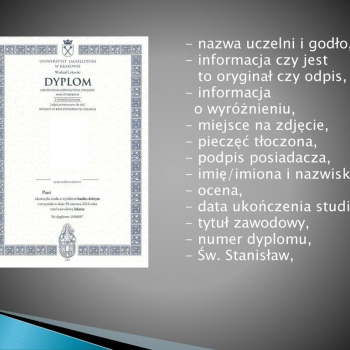 Ogłoszenie - Dyplom ukończenia studiów cena Dyplom kolekcjonerski sprzedam Gdzie kupić świadectwo ukończenia szkoły średniej z wpisem - Pomorskie - 950,00 zł