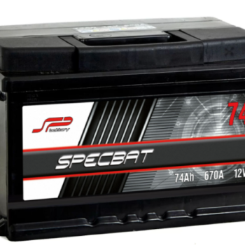 Ogłoszenie - Akumulator 74Ah 640A Specbat Prawy Plus wysoki - Kalisz - 289,00 zł