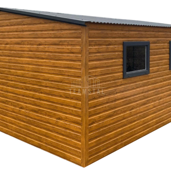 Ogłoszenie - Schowek - Domek Ogrodowy 5x6m - drzwi - 2x okno - jasny orzech - dach spad w tył TS1047 - 11 990,00 zł