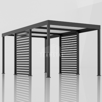 Ogłoszenie - CarPort PREMIUM - Wiata samochodowa 3x5 Antracyt Zabudowa - TS1039 - 9 300,00 zł