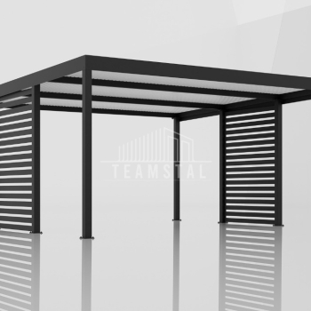 Ogłoszenie - CarPort PREMIUM - Wiata samochodowa 5x5 Antracyt Zabudowa - TS1043 - Jaworzno - 11 790,00 zł