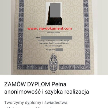 Ogłoszenie - Dyplom ukończenia studiów cena , Dyplomy kolekcjonerskie opinie - 950,00 zł