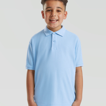 Ogłoszenie - Dziecięca koszulka polo błękitna Fruit Of The Loom - Ursynów - 38,90 zł