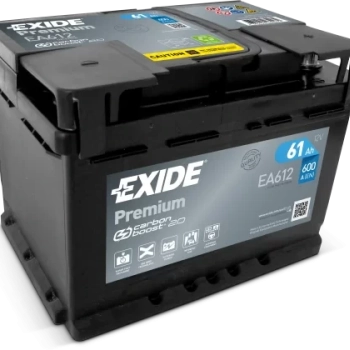 Ogłoszenie - Akumulator 61Ah 600A Exide Premium EA612 PRAWY PLUS DARMOWY DOWÓZ - 319,00 zł